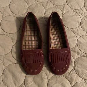Dusty rose lands end moccasins 9D (wide)